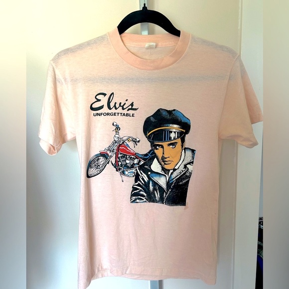 Vintage RARE 80’s Elvis unforgettable t-shirt size small - Picture 1 of 5